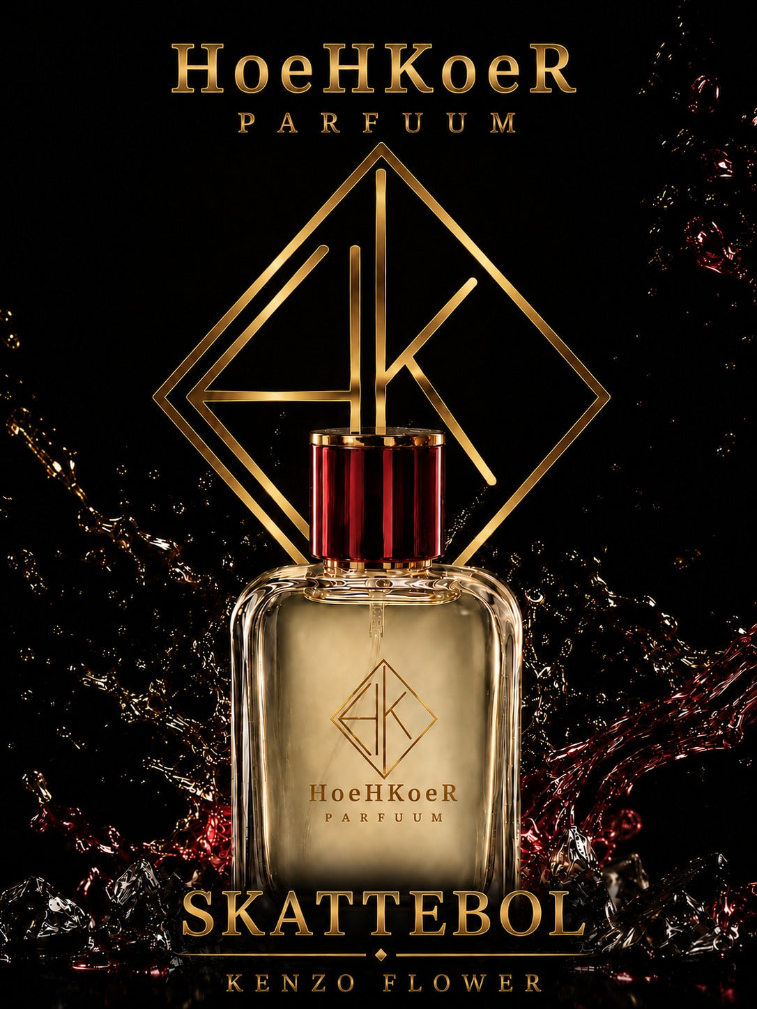 Skattebol (D) - geïnspireer deur Kenzo Flower